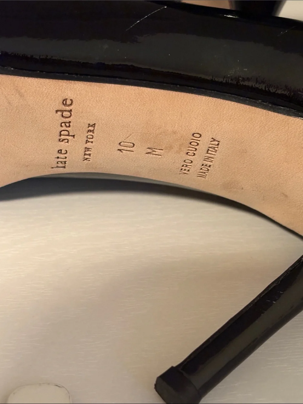 kate spade Black Patent Leather Round-Toe Pumps